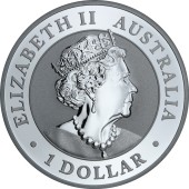 Серебряная монета 1oz Австралийский Самородок 1 доллар 2019 Австралия