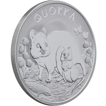 Срібна монета 1oz Австралійська Квока 1 долар 2021 Австралія