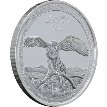 Срібна монета 1oz Археоптерікс 20 франків 2021 Конго