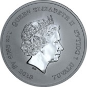 Срібна монета 1oz Залізна Людина 1 долар 2018 Тувалу
