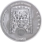 Серебряная монета 1oz Zi:Sin Rattus 1 clay 2020 Корея