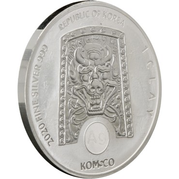 Срібна монета 1oz Zi:Sin Rattus 1 clay 2020 Корея