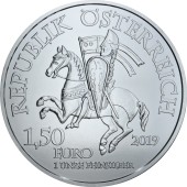 Серебряная монета 1oz Леопольд V 825-летие 1,5 евро 2019 Австрия
