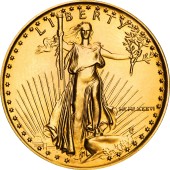Золотая монета 1/4oz Американский Орел 10 долларов 1986 США