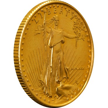 Золотая монета 1/4oz Американский Орел 10 долларов 1986 США