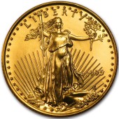 Золота монета 1/4oz Американський Орел 10 доларів 1995 США