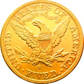 Золотая монета Американский Орел 5 долларов 1903 США