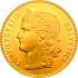 Золота монета 20 франків 1893 Швейцарія