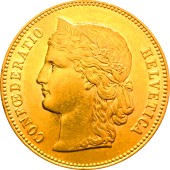 Золота монета 20 франків 1893 Швейцарія
