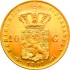 Золотая монета Королева Вильгельмина 10 гульденов 1897 Нидерланды