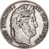 Серебряная монета 5 франков 1832,1838,1843 Франция