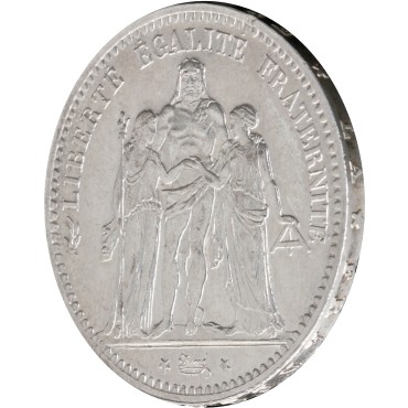 Срібна монета 5 франків 1849,1873,1877 Франція