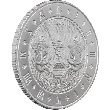 Срібна монета 1oz Хронос 5 доларів 2021 Токелау