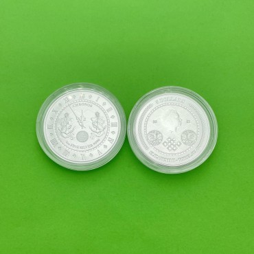 Срібна монета 1oz Хронос 5 доларів 2021 Токелау