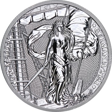 Срібний раунд 1oz Германія 5 марок 2021 Німеччина