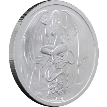 Серебряный раунд 2oz Искушение Суккуба 2017 США