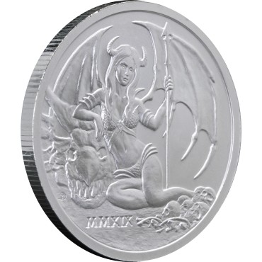 Срібний раунд 2oz Спокуса Сукуба 2019 США