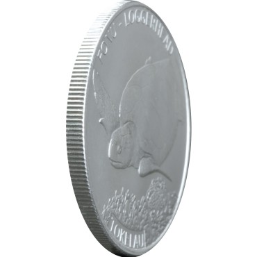 Срібна монета 1oz Головаста Черепаха 5 доларів 2019 Токелау
