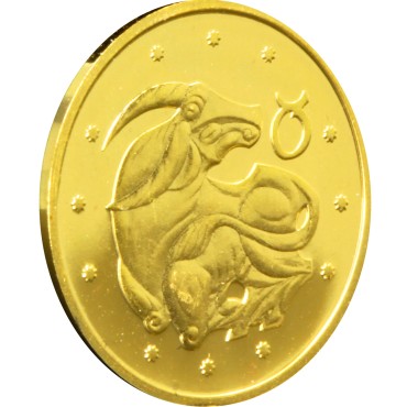 Золотая монета 1/25oz Телец 2 гривны 2006 Украина