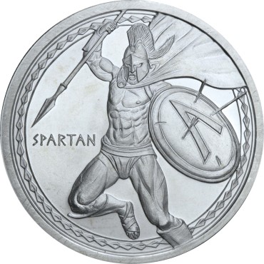 Срібний раунд 1oz Спарта США