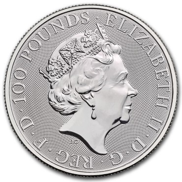 Платинова монета 1oz Королівський Герб 100 англійських фунтів 2022 Великобританія