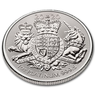 Платинова монета 1oz Королівський Герб 100 англійських фунтів 2022 Великобританія