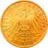 Золотая монета 20 марок 1905 Саксония Германская Империя