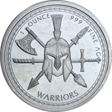 Срібний раунд 1oz Спарта США