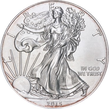 Срібна монета 1oz Американський Орел 1 долар 2015 США