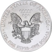 Серебряная монета 1oz Американский Орел 1 доллар 2015 США