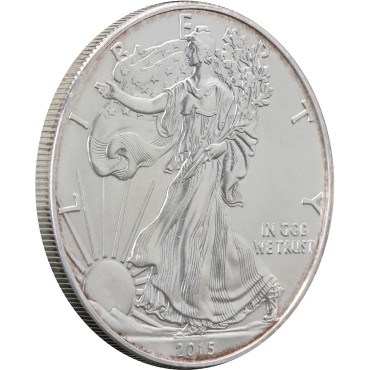 Серебряная монета 1oz Американский Орел 1 доллар 2015 США