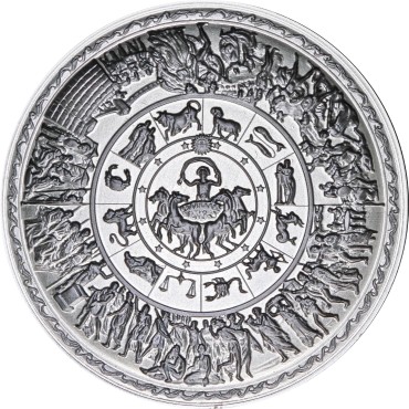 Срібний раунд 2oz Щит Ахілеса Південна Корея