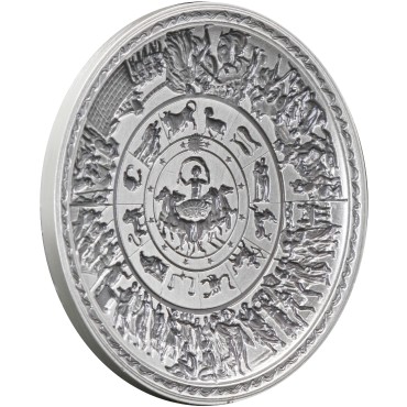 Серебряный раунд 2oz Щит Ахилесса Южная Корея