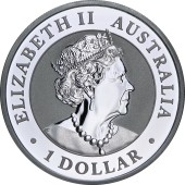 Серебряная монета 1oz Кукабарра 1 доллар 2022 Австралия