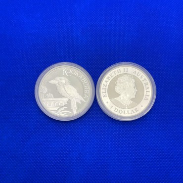 Серебряная монета 1oz Кукабарра 1 доллар 2022 Австралия