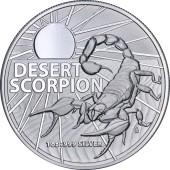 Срібна монета 1oz Пустельний Скорпіон 1 долар 2022 Австралія