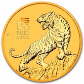 Золота монета 1/10oz Рік Тигра 15 доларів 2022 Австралія