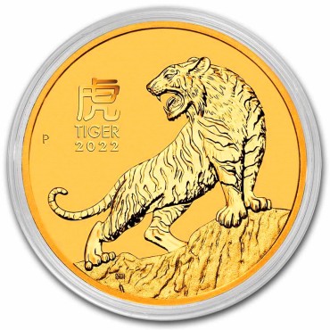 Золота монета 1/4oz Рік Тигра 25 доларів 2022 Австралія