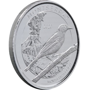 Срібна монета 1oz Монтсеррат 2 долара 2020 Східні Кариби