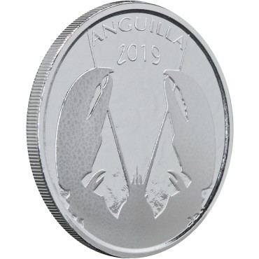 Срібна монета 1oz Ангілья 2 долара 2019 Східні Кариби