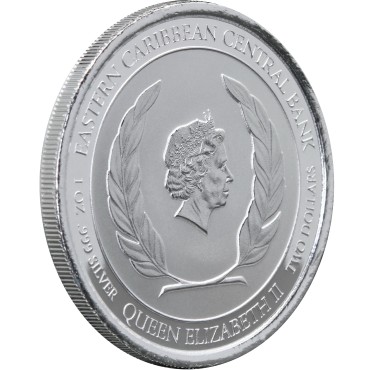 Срібна монета 1oz Сент-Кітс і Невіс 2 долари 2020 Східні Кариби