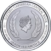 Срібна монета 1oz Гренада 2 долари 2020 Східні Кариби