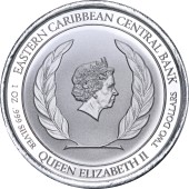 Срібна монета 1oz Антігуа та Барбуда 2 долара 2020 Антігуа та Барбуда