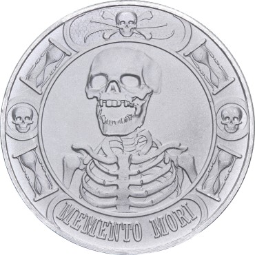 Серебряный раунд 1oz Memento Mori США