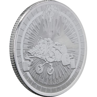 Срібна монета 1oz Марсохід 2 долара 2021 Ніуе