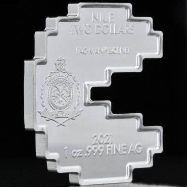 Срібна монета 1oz PAC-MAN 2 долара 2021 Ніуе