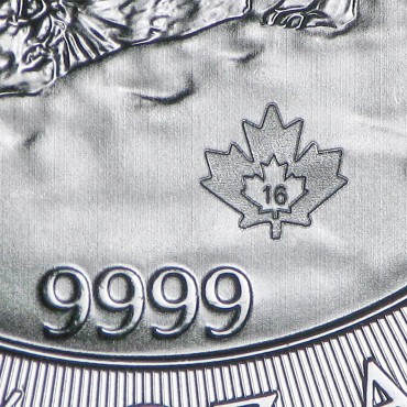 Серебряная монета 3/4oz Воющие Волки 2 доллара 2016 Канада