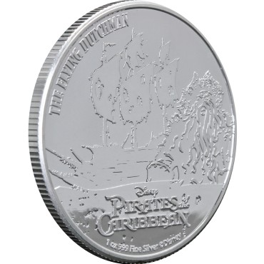 Срібна монета 1oz Пірати Карибського Моря: Летучий Голландець 2 долара 2021 Ніуе