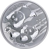 Серебряная монета 30g Китайская Панда 10 юань 2022 Китай