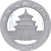Срібна монета 30g Китайська Панда 10 юань 2022 Китай